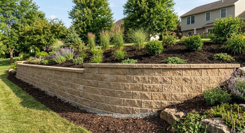 Block Retaining Wall Installation in Vero Beach, FL