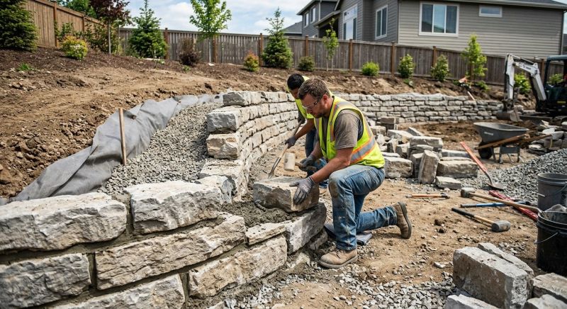 Block Retaining Wall Installation in Citrus County, FL
