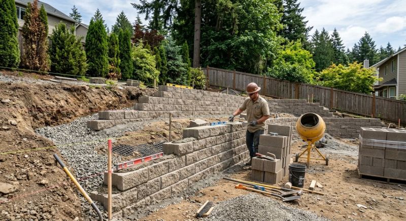 Hardscape Wall Construction in Napa, CA