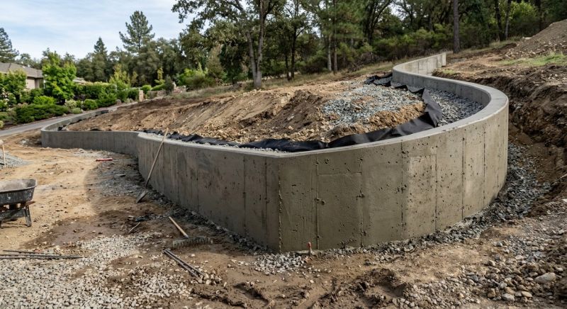 Retention Wall Construction in Daytona Beach, FL