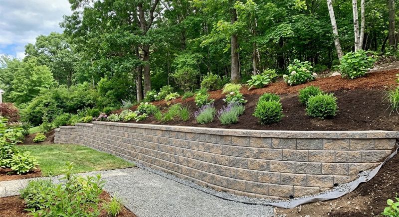 Retention Wall Installation in Sanford, FL